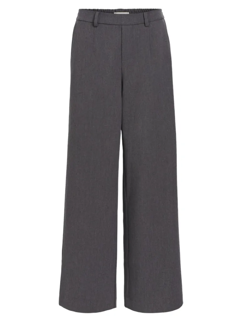 OBJLISA WIDE PANT NOOS medium grey melange