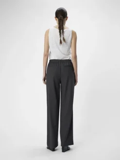 OBJLISA WIDE PANT NOOS medium grey melange