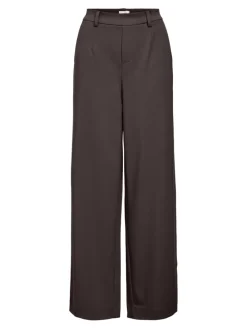OBJLISA WIDE PANT NOOS seal brown