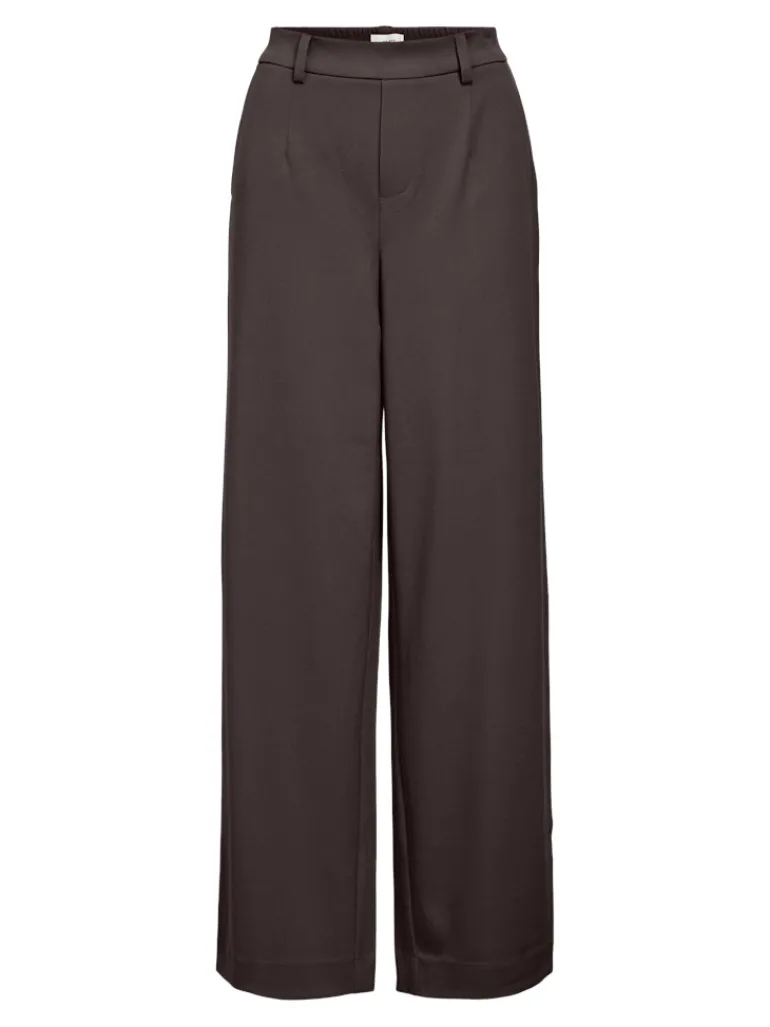 OBJLISA WIDE PANT NOOS seal brown