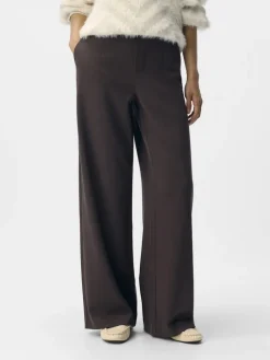OBJLISA WIDE PANT NOOS seal brown
