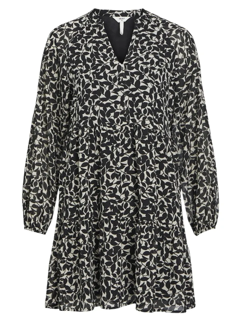 OBJMILA GIA L/S DRESS NOOS sandshell