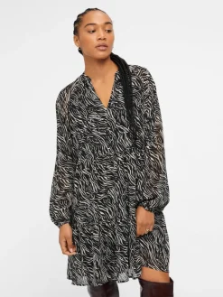 OBJMILA GIA L/S DRESS NOOS schwarz2