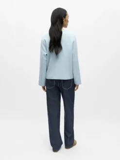OBJREYNARD O-NECK PULLOVER NOOS winter sky