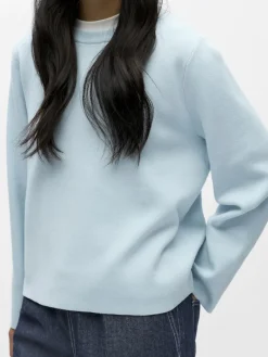 OBJREYNARD O-NECK PULLOVER NOOS winter sky