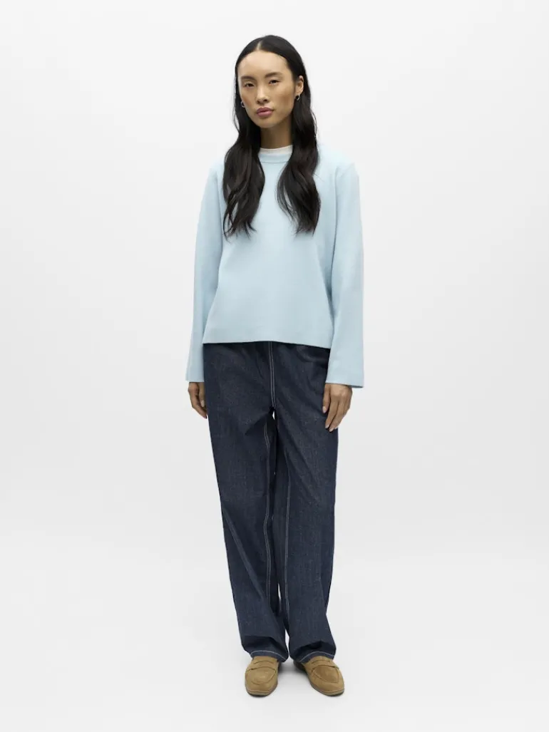 OBJREYNARD O-NECK PULLOVER NOOS winter sky