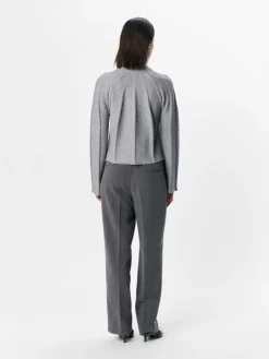 OBJSADIE L/S RE PULLOVER E AW FAIR 24 light grey melange