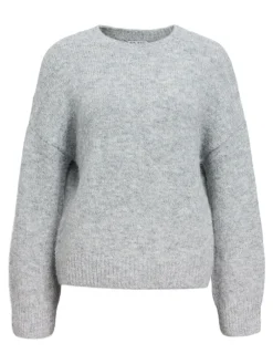 OBJSAGGIA LS LO PULLOVER NOOS medium grey melange