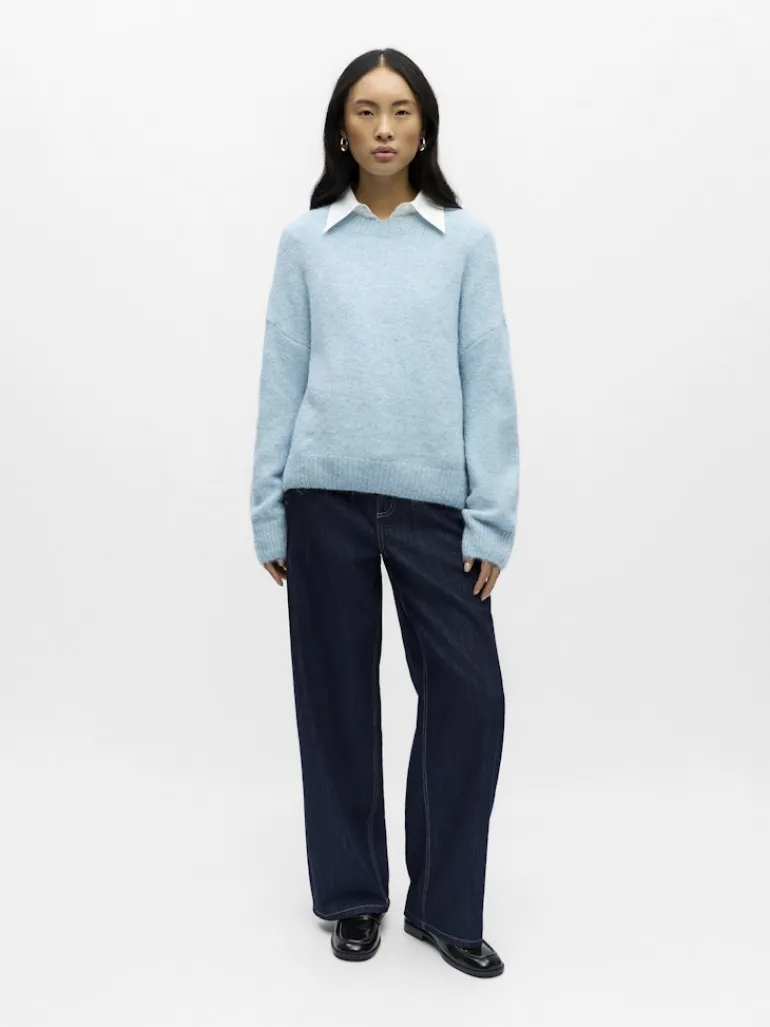 OBJSAGGIA LS LO PULLOVER NOOS winter sky