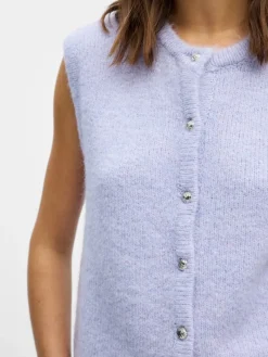 OBJSAGGIA RE KNIT VEST CARDIGAN NOOS baby lavender