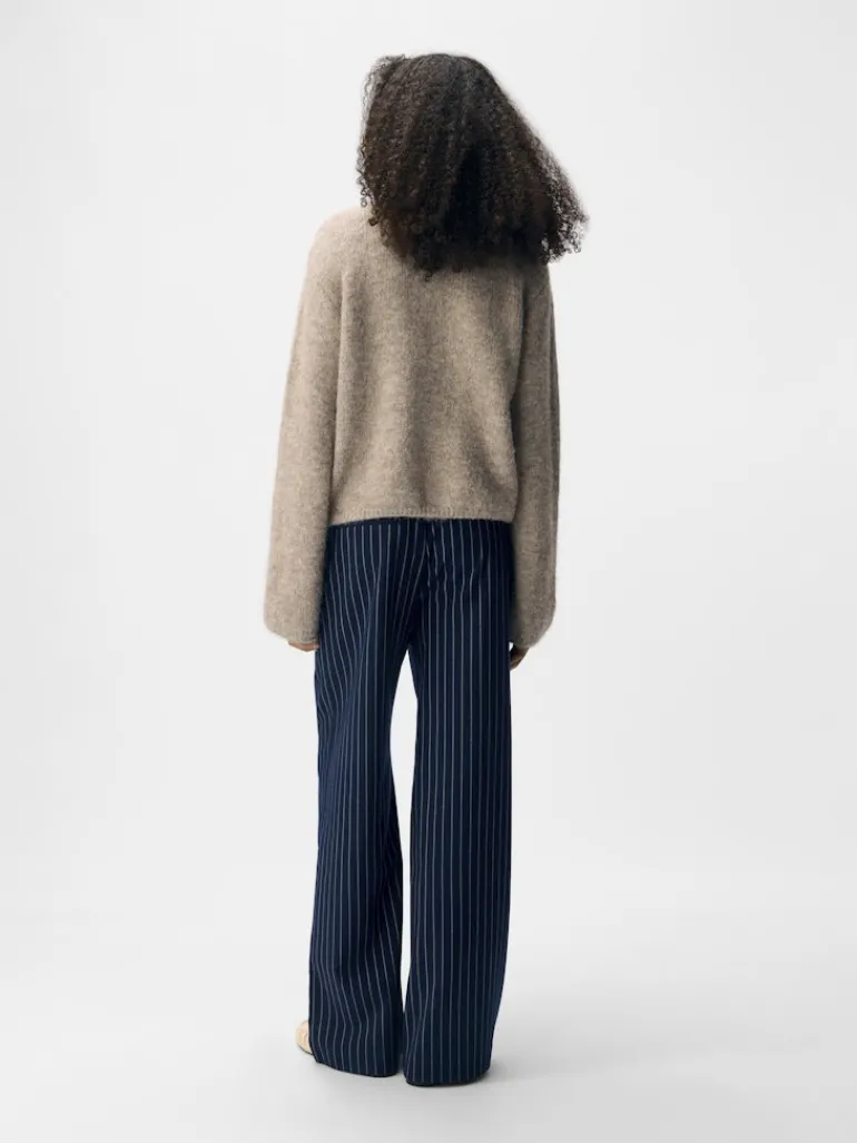 OBJSAGGIA RE L/S KNIT CARDIGAN NOOS humus