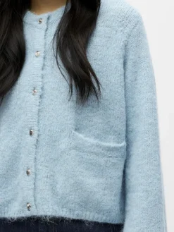 OBJSAGGIA RE L/S KNIT CARDIGAN NOOS winter sky