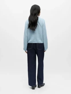 OBJSAGGIA RE L/S KNIT CARDIGAN NOOS winter sky