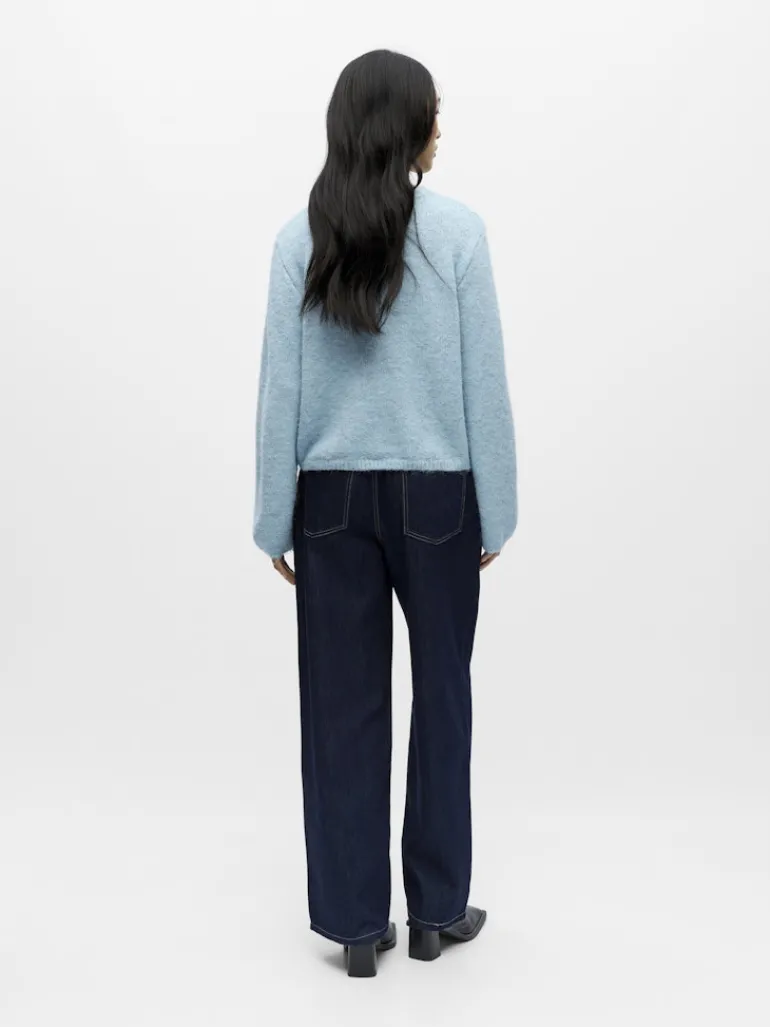 OBJSAGGIA RE L/S KNIT CARDIGAN NOOS winter sky