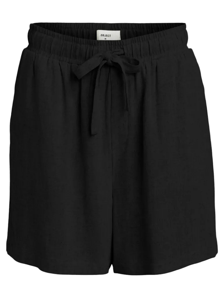OBJSANNE HW WIDE SHORTS NOOS black