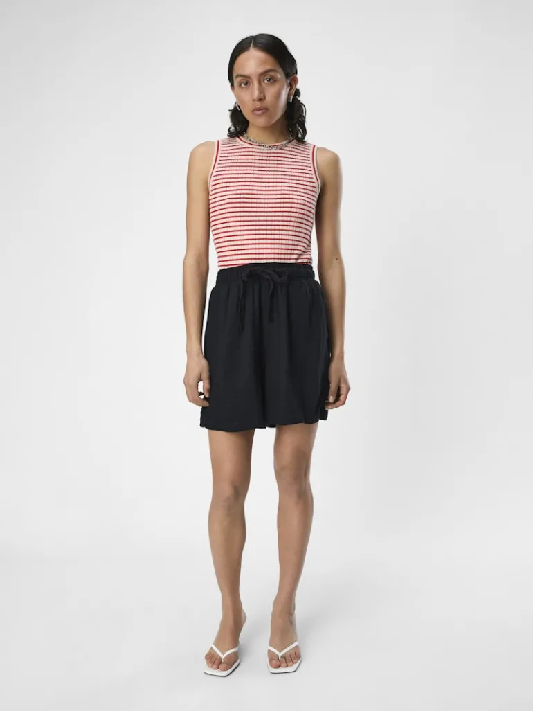 OBJSANNE HW WIDE SHORTS NOOS black