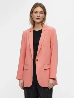 OBJSIGRID L/S BLAZER NOOS georgia peach