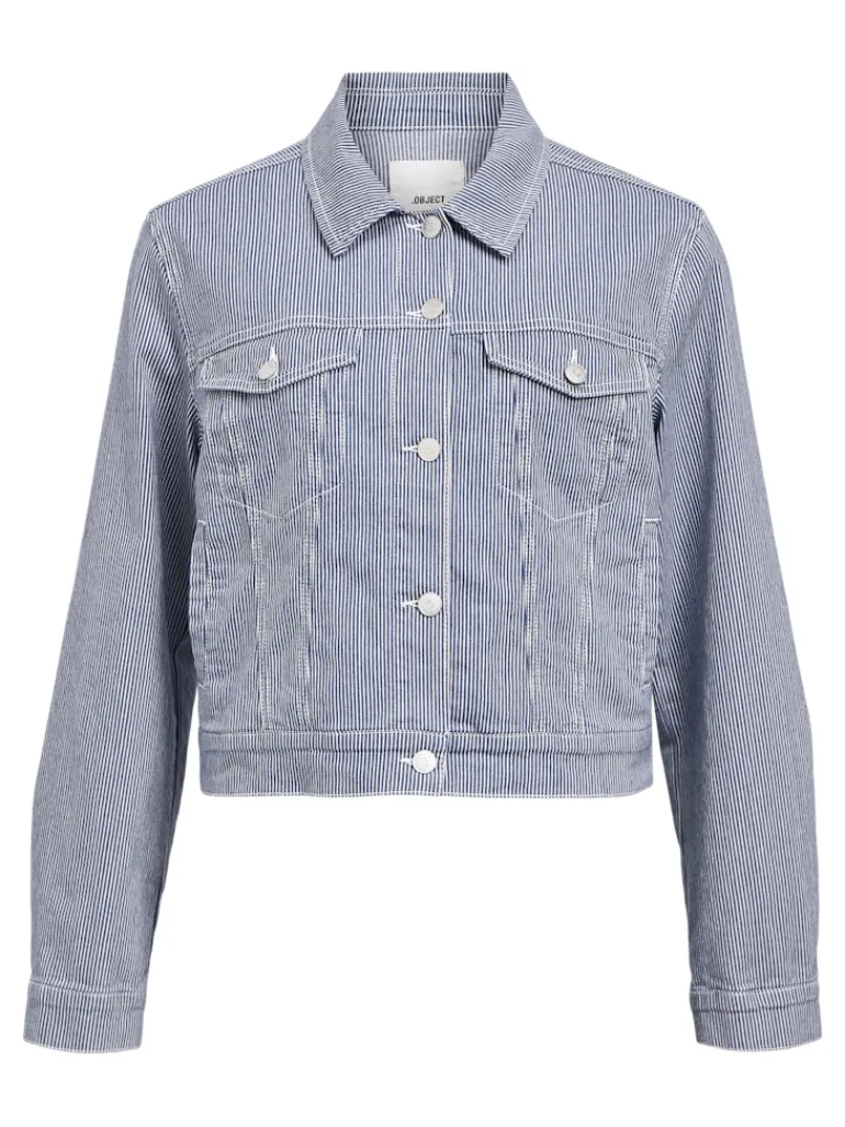OBJSOLA TWILL JACKET 132 light blue denim