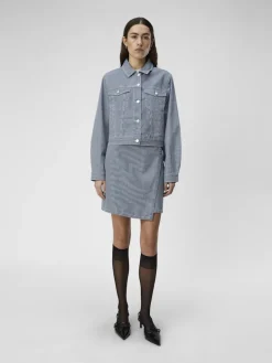 OBJSOLA TWILL JACKET 132 light blue denim