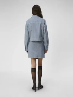 OBJSOLA TWILL JACKET 132 light blue denim