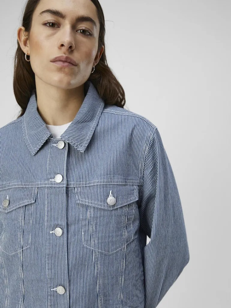 OBJSOLA TWILL JACKET 132 light blue denim