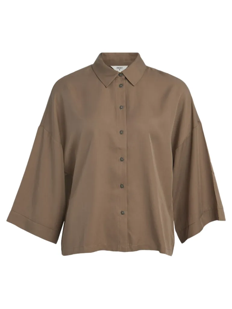 OBJTILDA BOXY SHIRT NOOS fossil