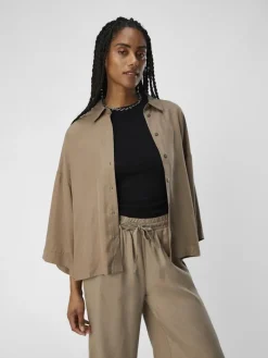 OBJTILDA BOXY SHIRT NOOS fossil