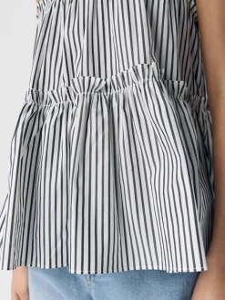 OBJTUTTA S/L LO O-NECK TOP DIV white