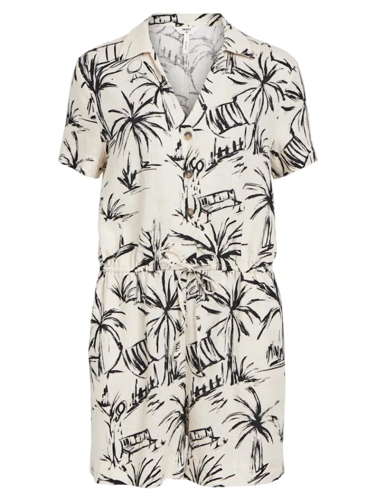 OBJVIGGA S/S PLAYSUIT 132 sandshell