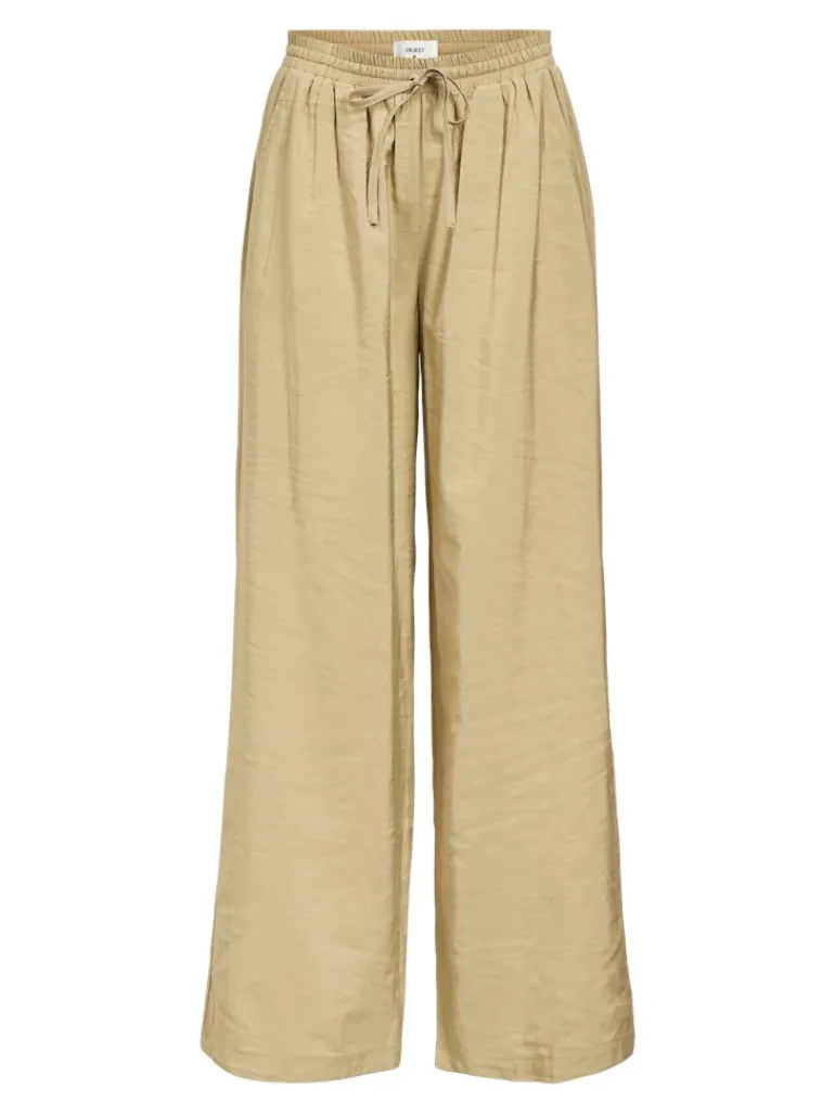 OBJWYN MW WIDE PANTS 137 twill