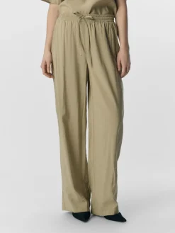OBJWYN MW WIDE PANTS 137 twill