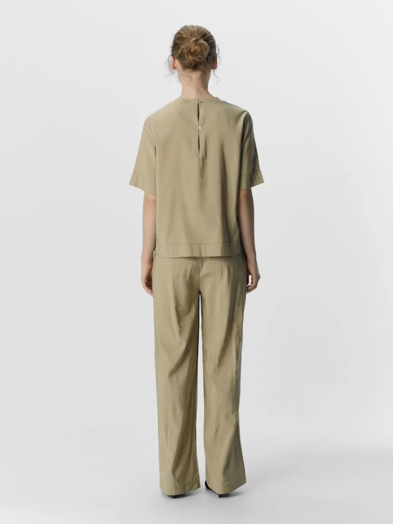 OBJWYN MW WIDE PANTS 137 twill