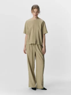 OBJWYN MW WIDE PANTS 137 twill