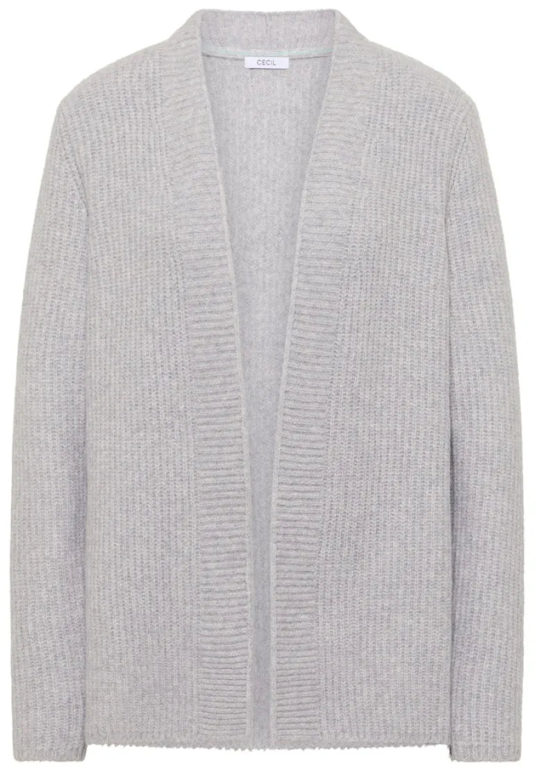 Offener Cosy Cardigan luna grey melange