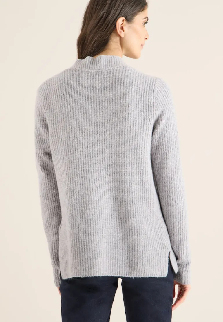 Offener Cosy Cardigan luna grey melange