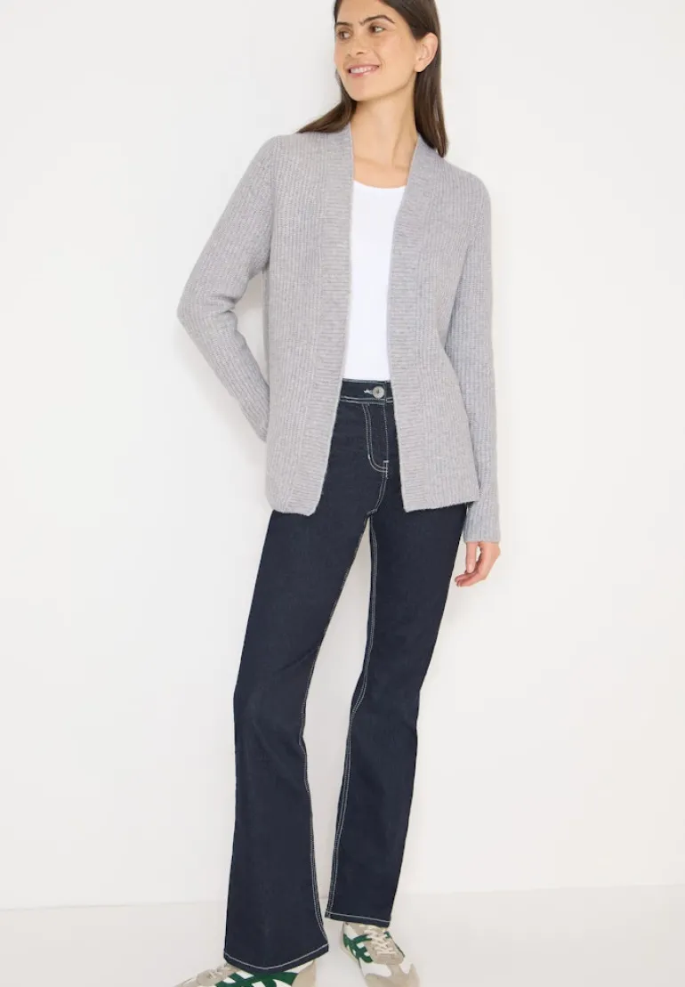 Offener Cosy Cardigan luna grey melange