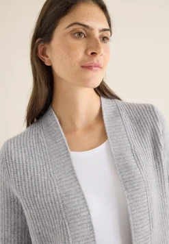 Offener Cosy Cardigan luna grey melange