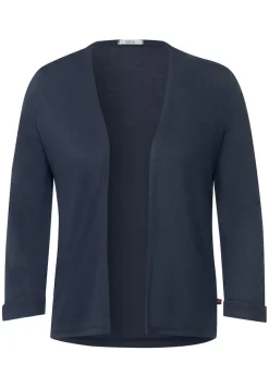 Offene Shirtjacke deep blue