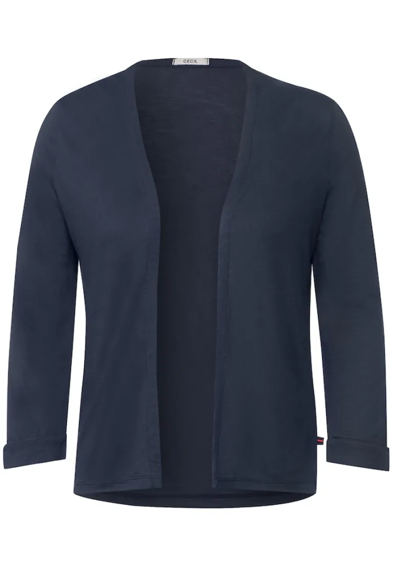 Offene Shirtjacke deep blue