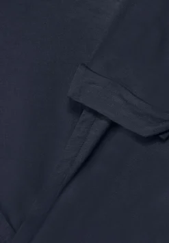 Offene Shirtjacke deep blue