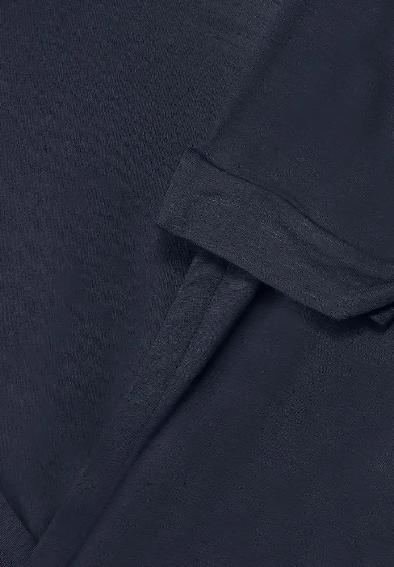 Offene Shirtjacke deep blue