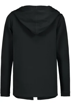 offene Sweatjacke black