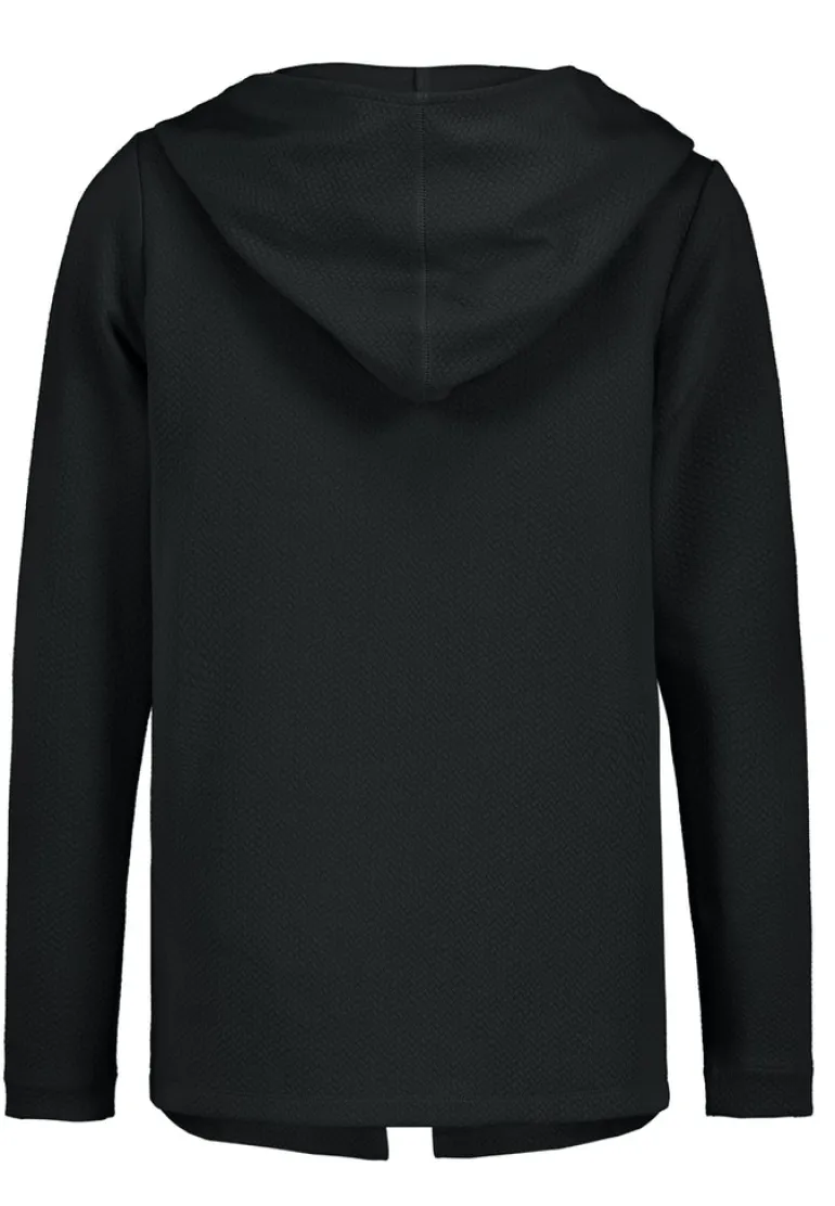 offene Sweatjacke black