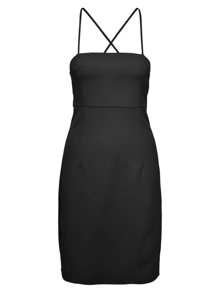 ONLABBA STRAP SLIM SLIT DRESS CC TLR black