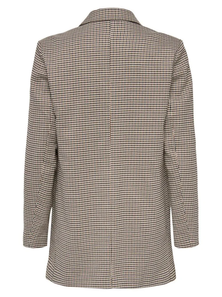 ONLADISON L/S CHECK BLAZER TLR OS NOOS white sand