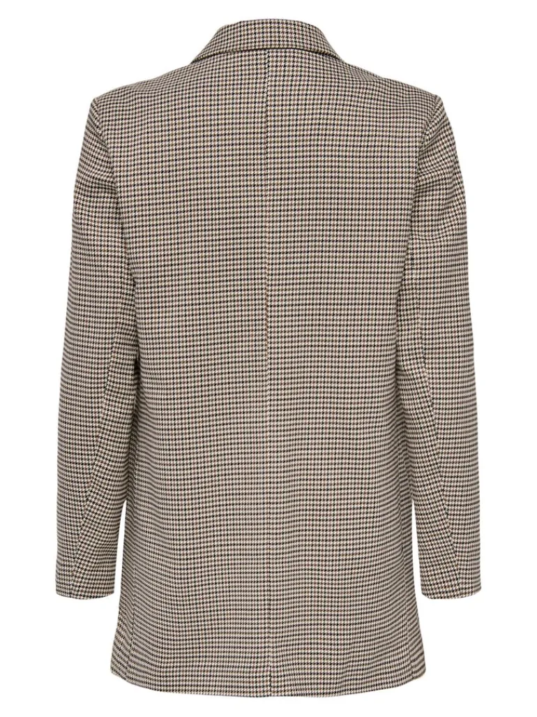 ONLADISON L/S CHECK BLAZER TLR OS NOOS white sand