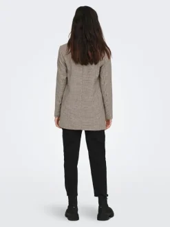 ONLADISON L/S CHECK BLAZER TLR OS NOOS white sand