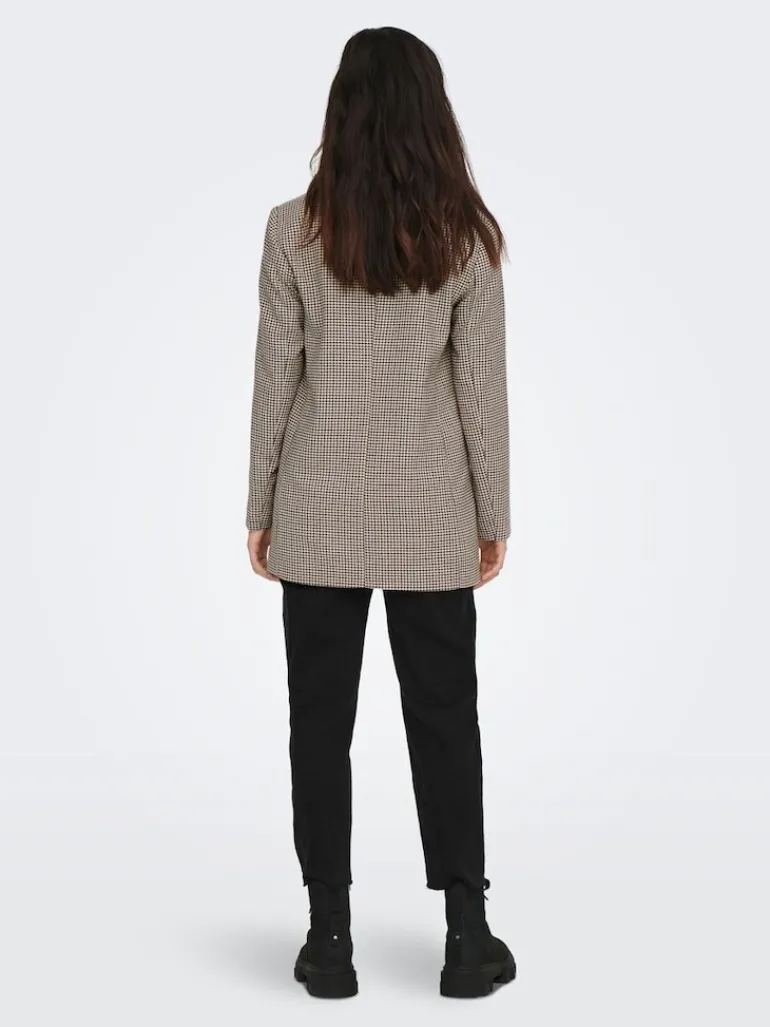 ONLADISON L/S CHECK BLAZER TLR OS NOOS white sand