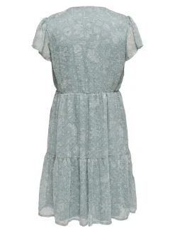 ONLAIDA ELISA LIFE DOBBY DRESS WVN fog green