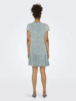 ONLAIDA ELISA LIFE DOBBY DRESS WVN fog green